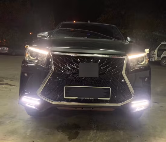 자동차 액세서리 Hilux Vigo 용 전면 및 후면 범퍼 Facelift 와이드 변환 바디 키트 Lexus 2012-2015로 업그레이드