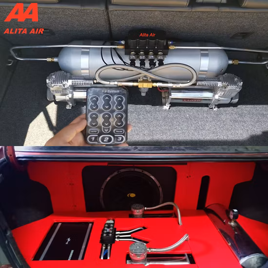 자동차용 이중 코일 직경 120mm 에어 서스펜션 에어백 키트