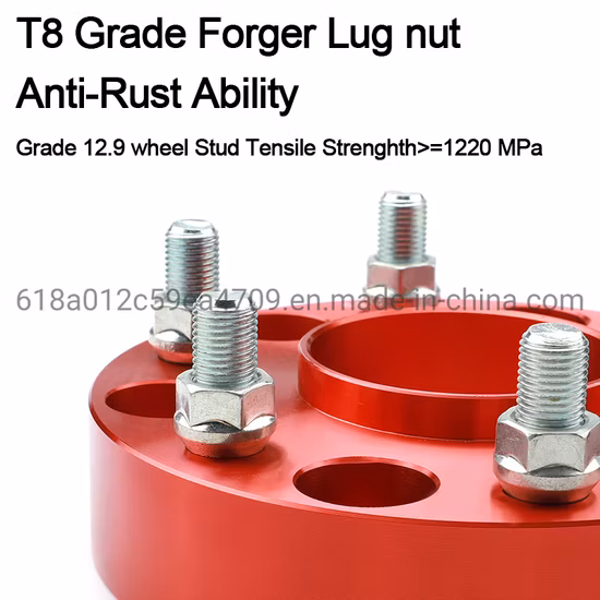 1.5인치 6X5.5-6X5.5 검정색 CB 106mm M12X1.5 6X139.7 알루미늄 합금 허브 중심 자동차 휠 스페이서